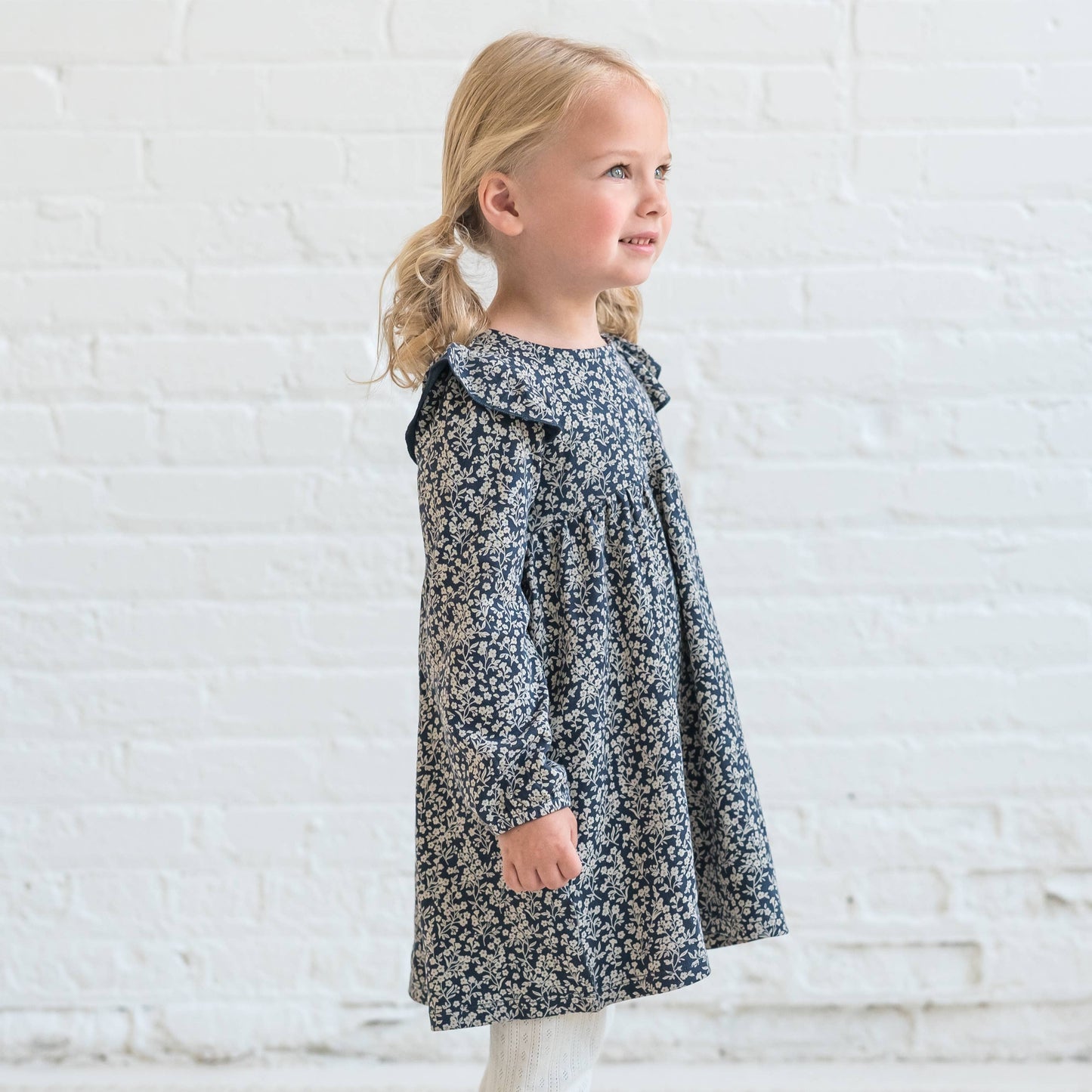 Mika Ruffle Dress- Organic Cotton