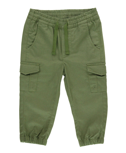 Olive Slim Cargo Joggers