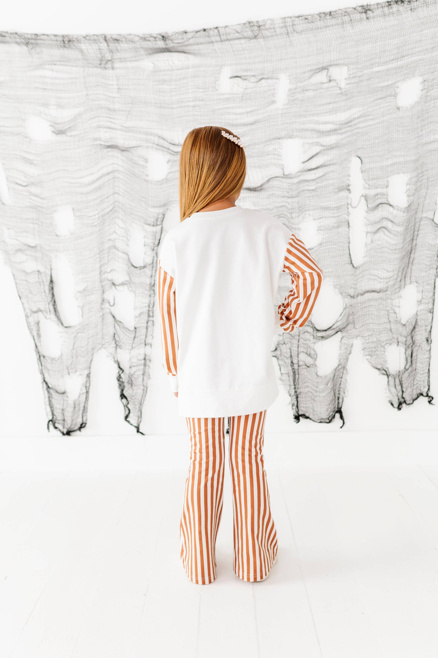 Striped Rust Bell Bottoms