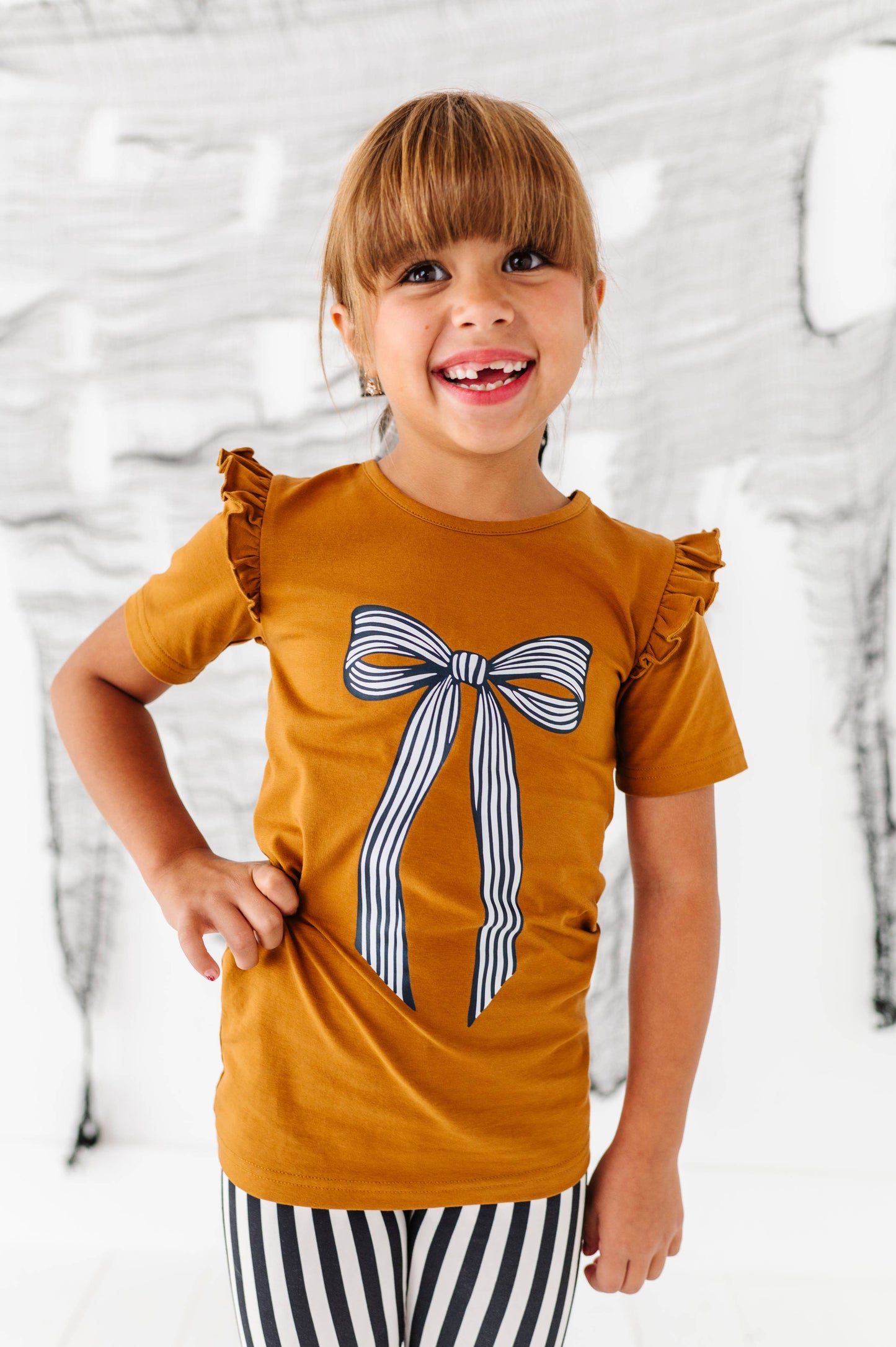 Striped Bow Top