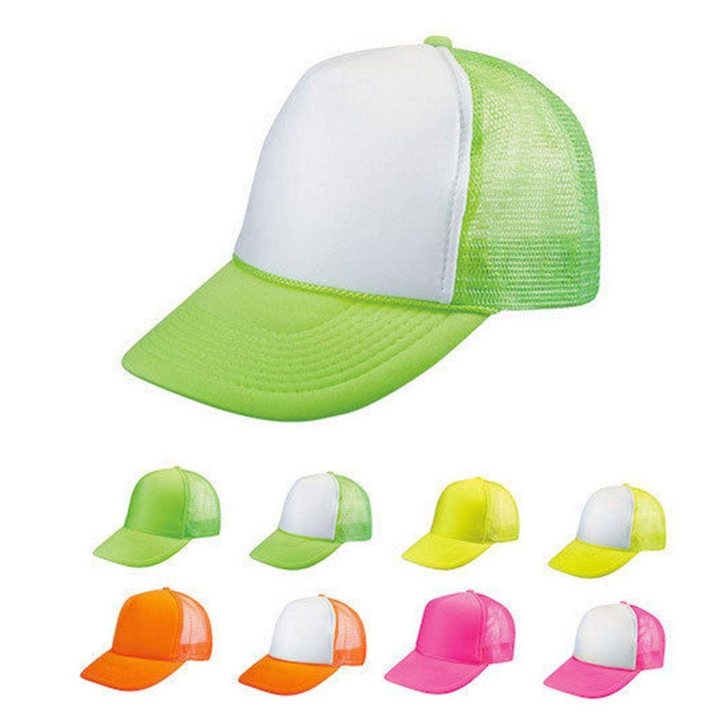 Neon Color Foam Mesh Trucker Hats