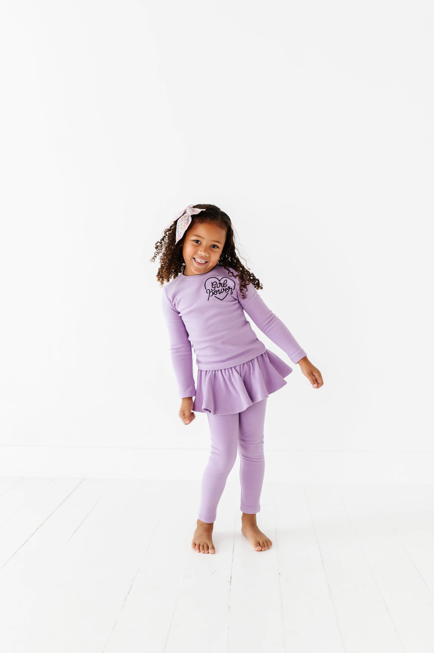 Girl Power | Periwinkle Fleece Skirted SET