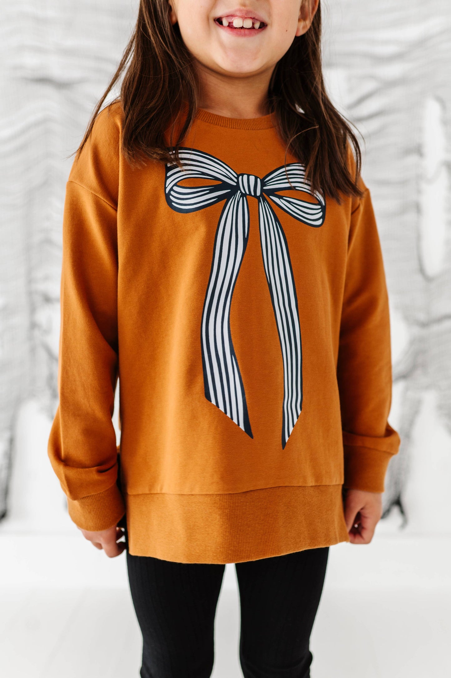 Striped Bow Sweatshirt