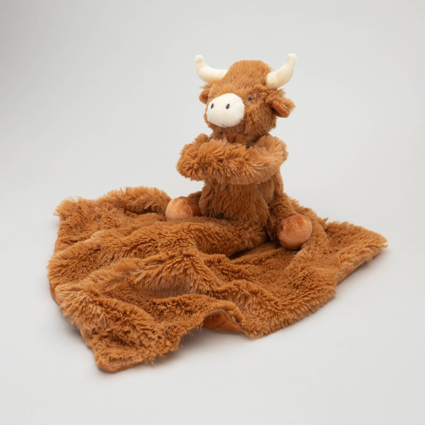 Highland Cow Baby Soft Toy Soother Comforter