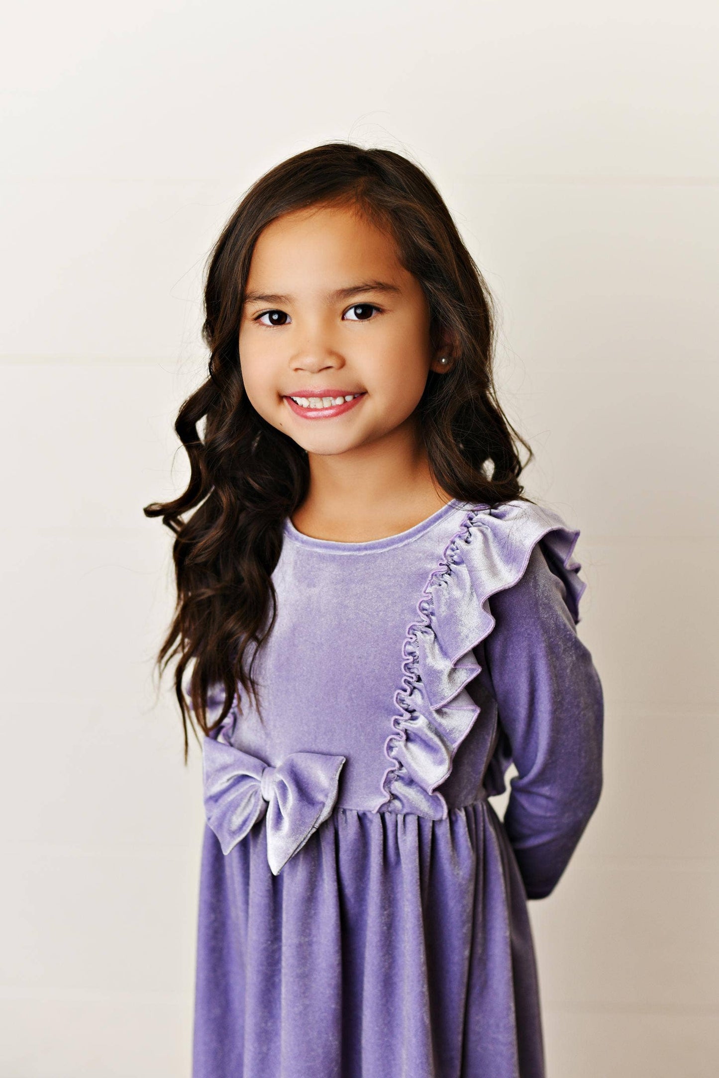 Lavender Velvet Dress