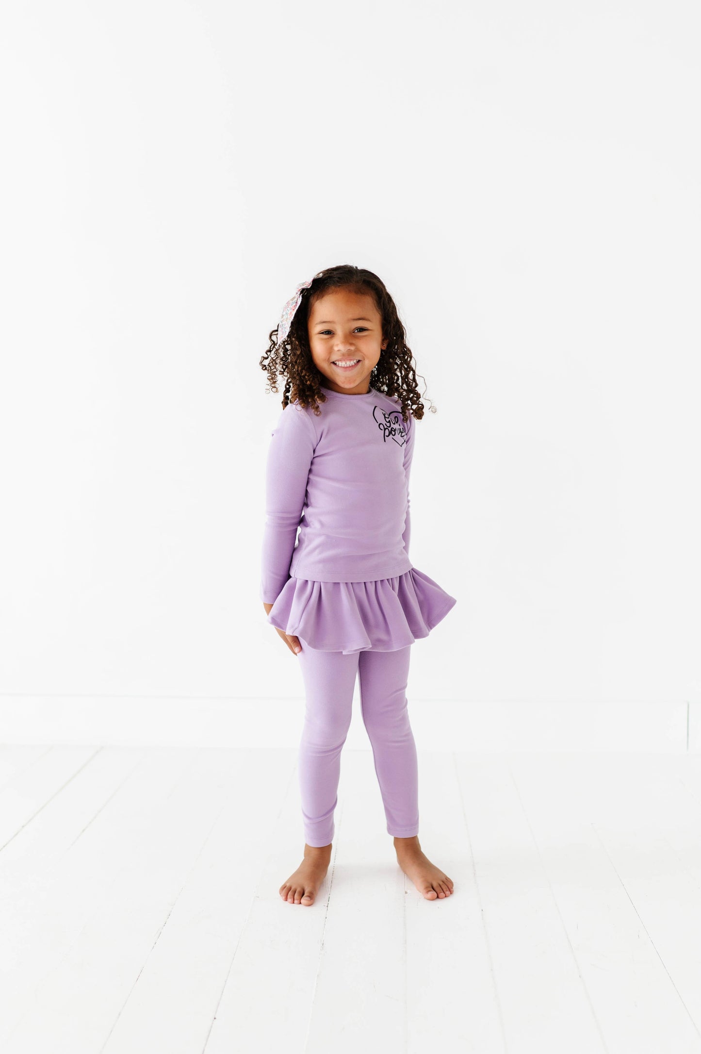 Girl Power | Periwinkle Fleece Skirted SET