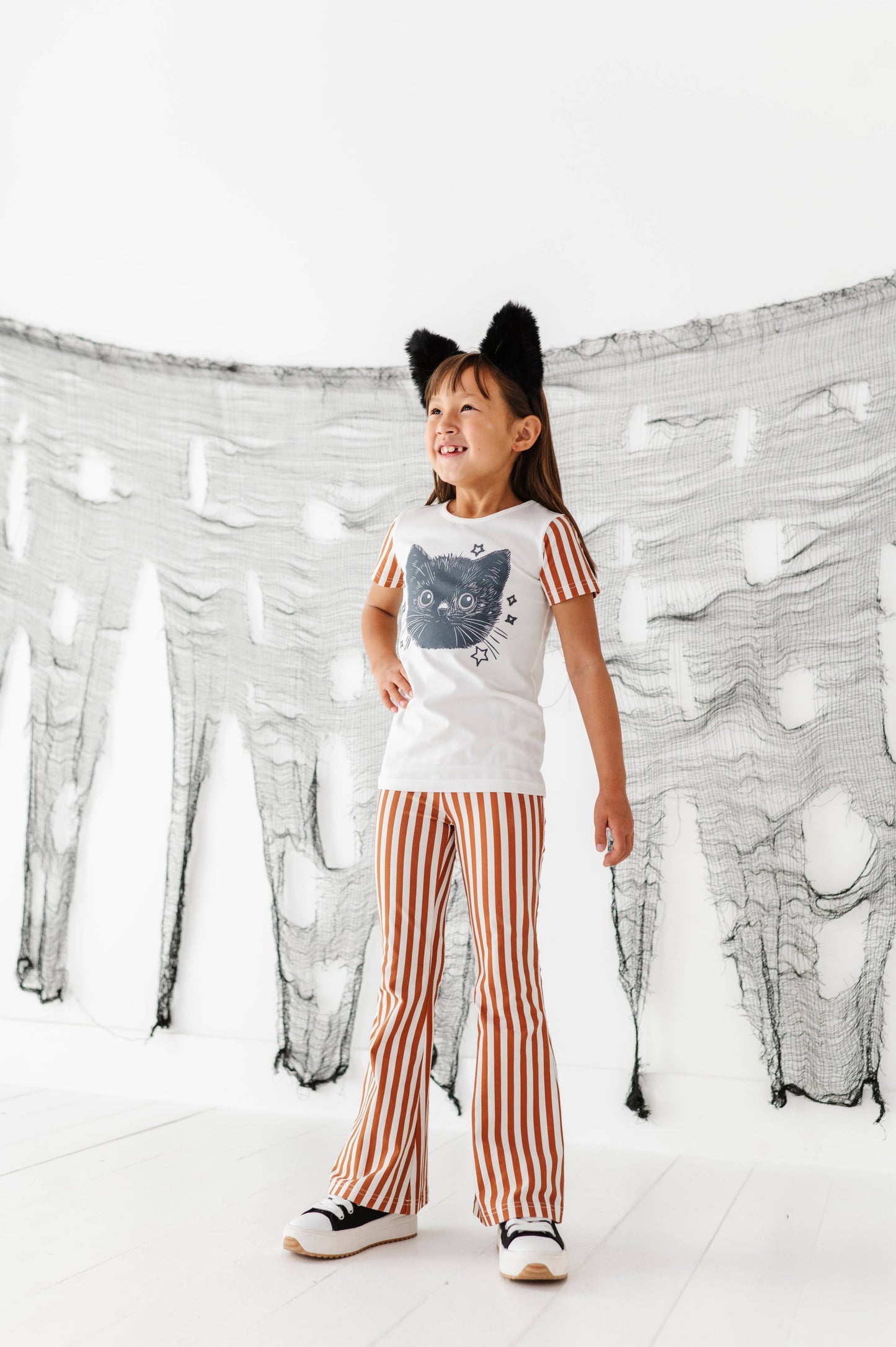 Striped Rust Bell Bottoms
