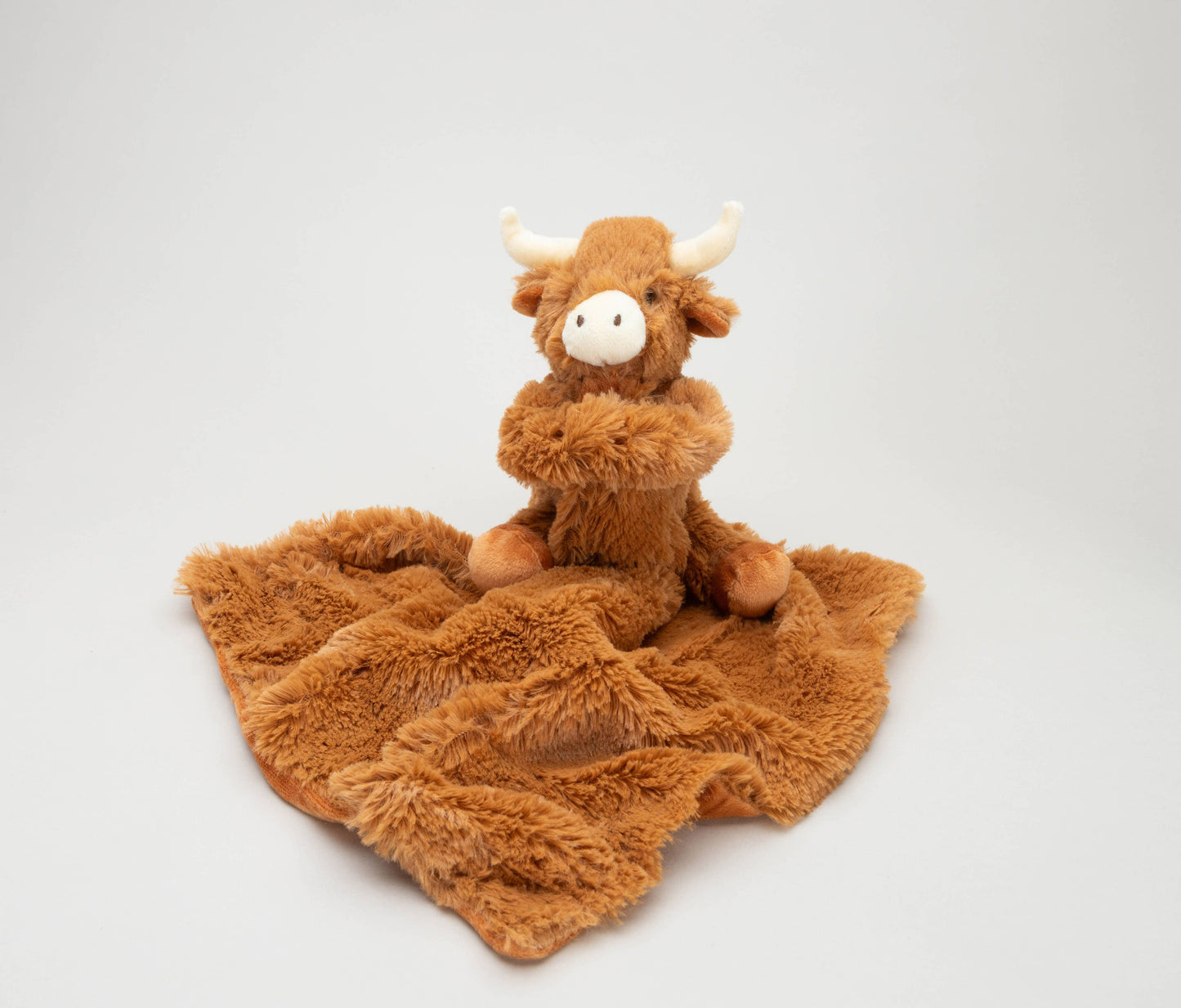 Highland Cow Baby Soft Toy Soother Comforter