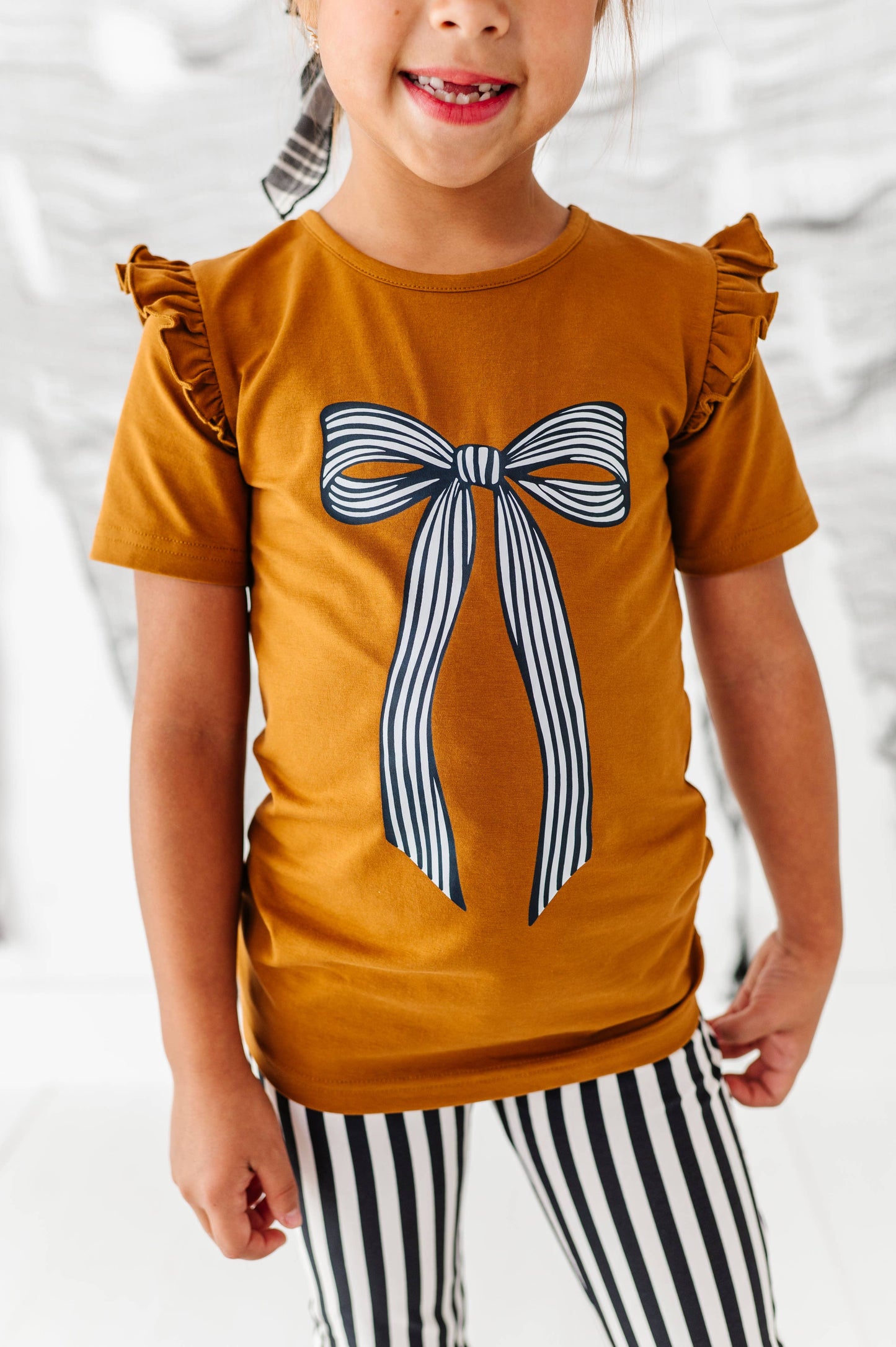 Striped Bow Top