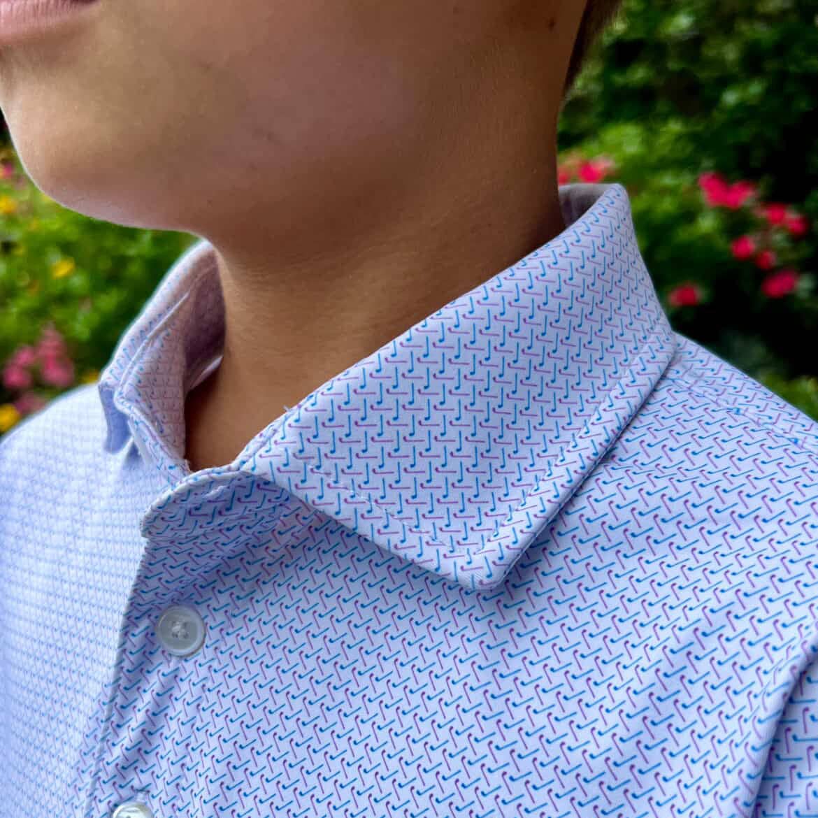 The Clubhouse Print: Blue & Purple