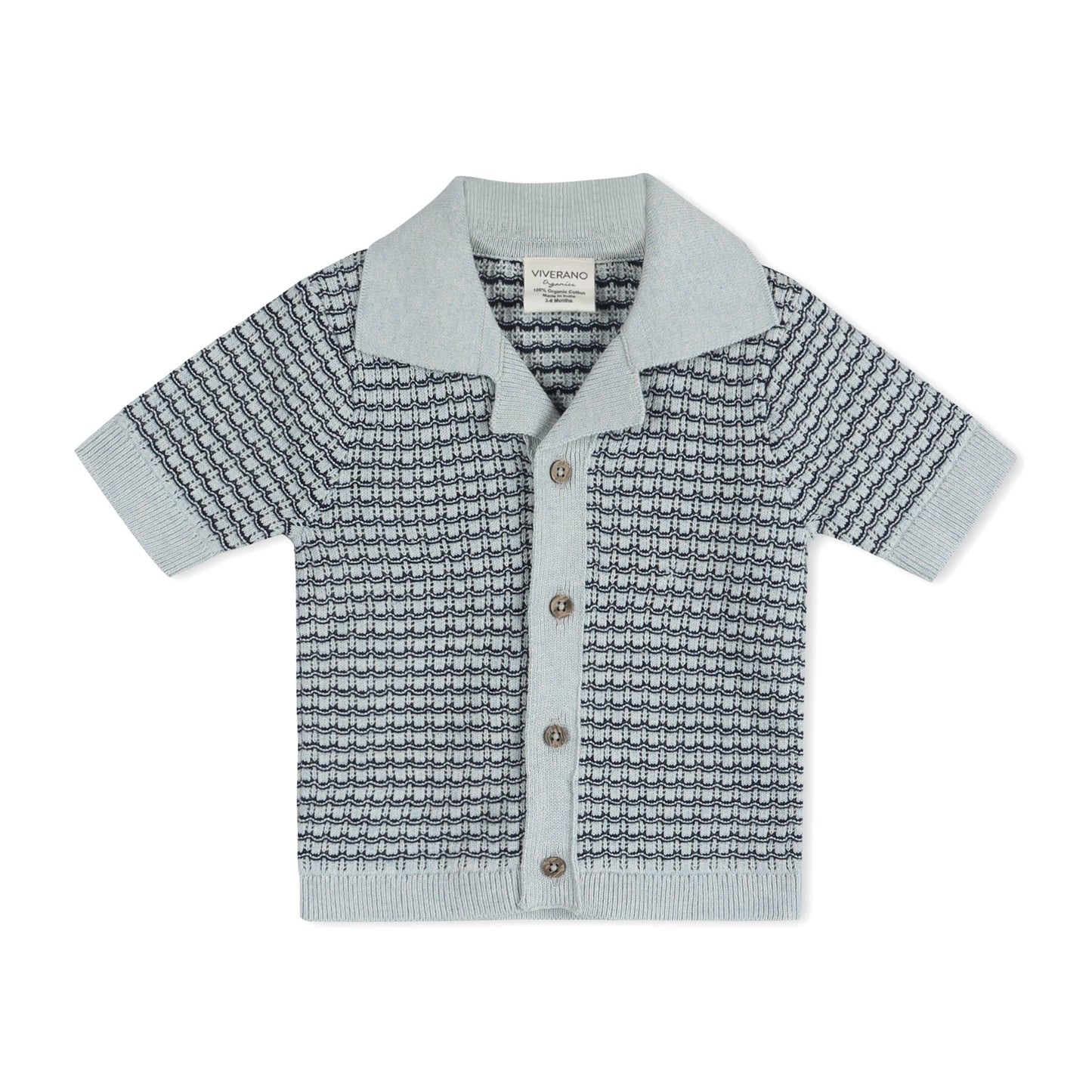Miles Wave Textured Shirt & Shorts Set