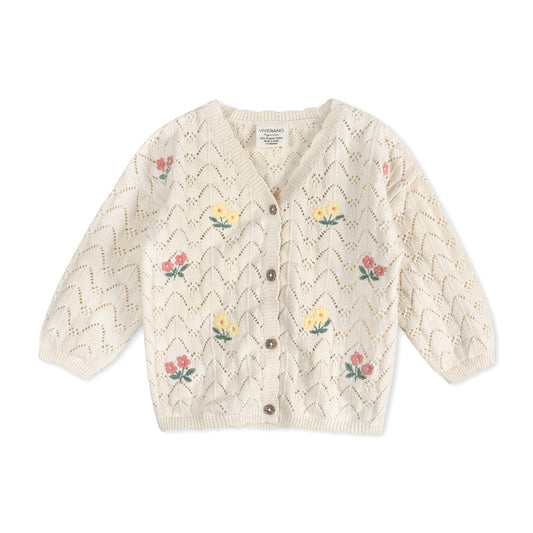 Floral Baby Knit Cardigan