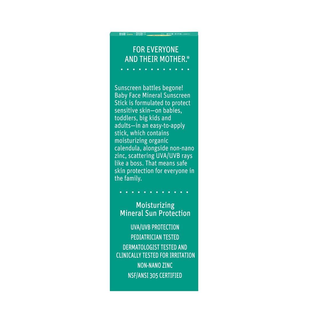 Baby Face Mineral Sunscreen Face Stick
