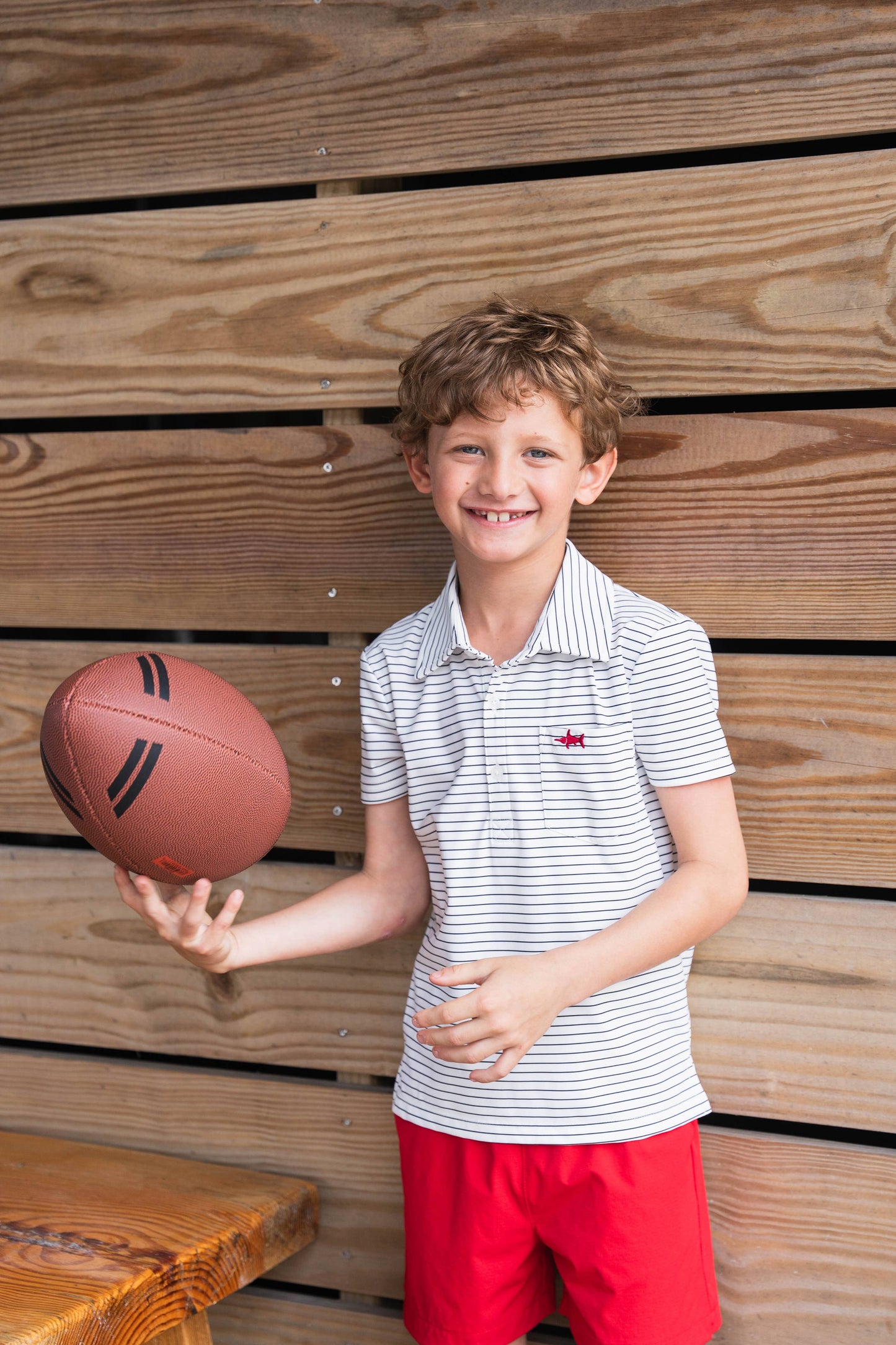 Performance Polo White Stripe