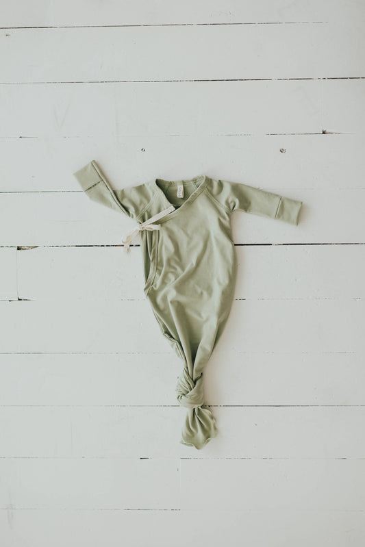 Kimono Gown in Desert Sage