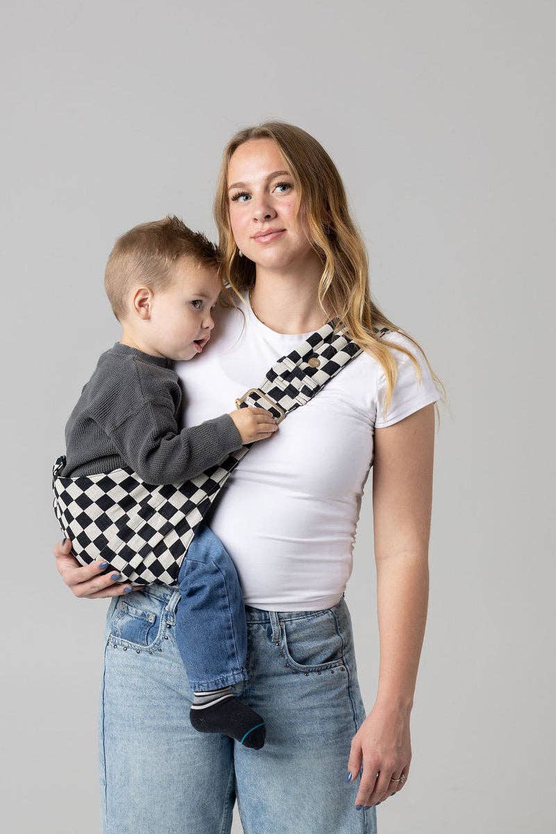 MABE Toddler Sling - Ebony Check