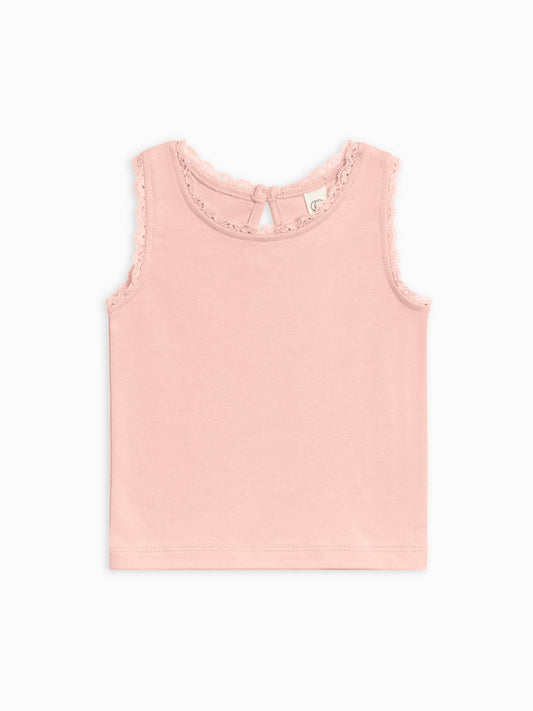 Selene Lace Tank Ballet Pink
