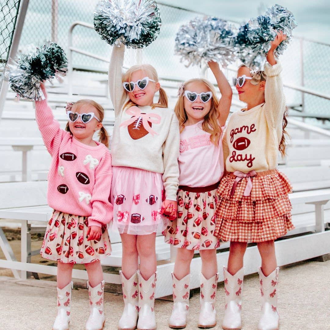 Gingham Printed Tulle Tiered Tutu