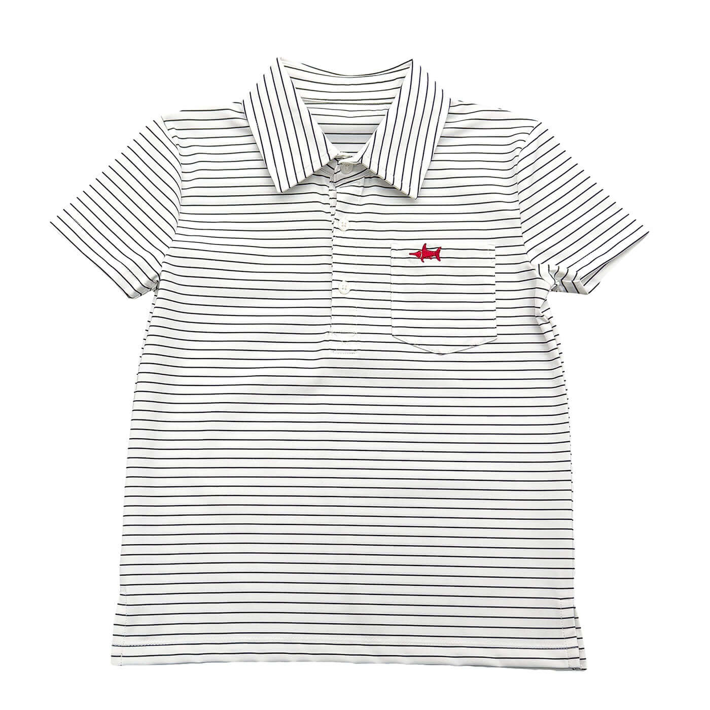 Performance Polo White Stripe