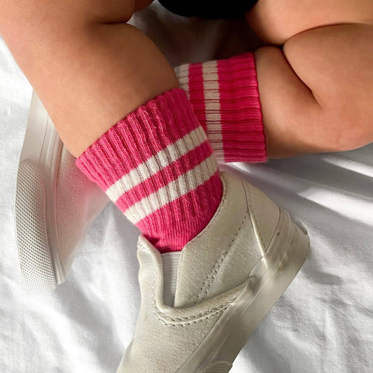Retro Socks | Hot Pink