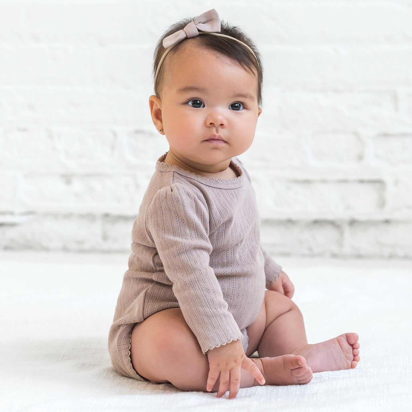 Hilda Pointelle Kimono|Light Mauve