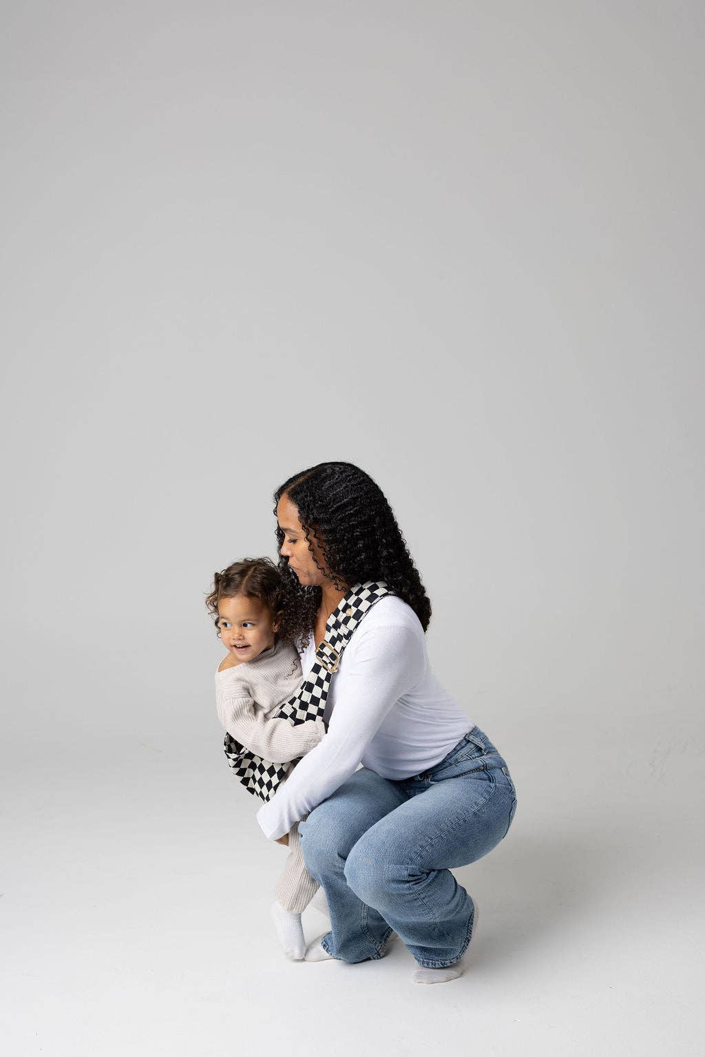 MABE Toddler Sling - Ebony Check