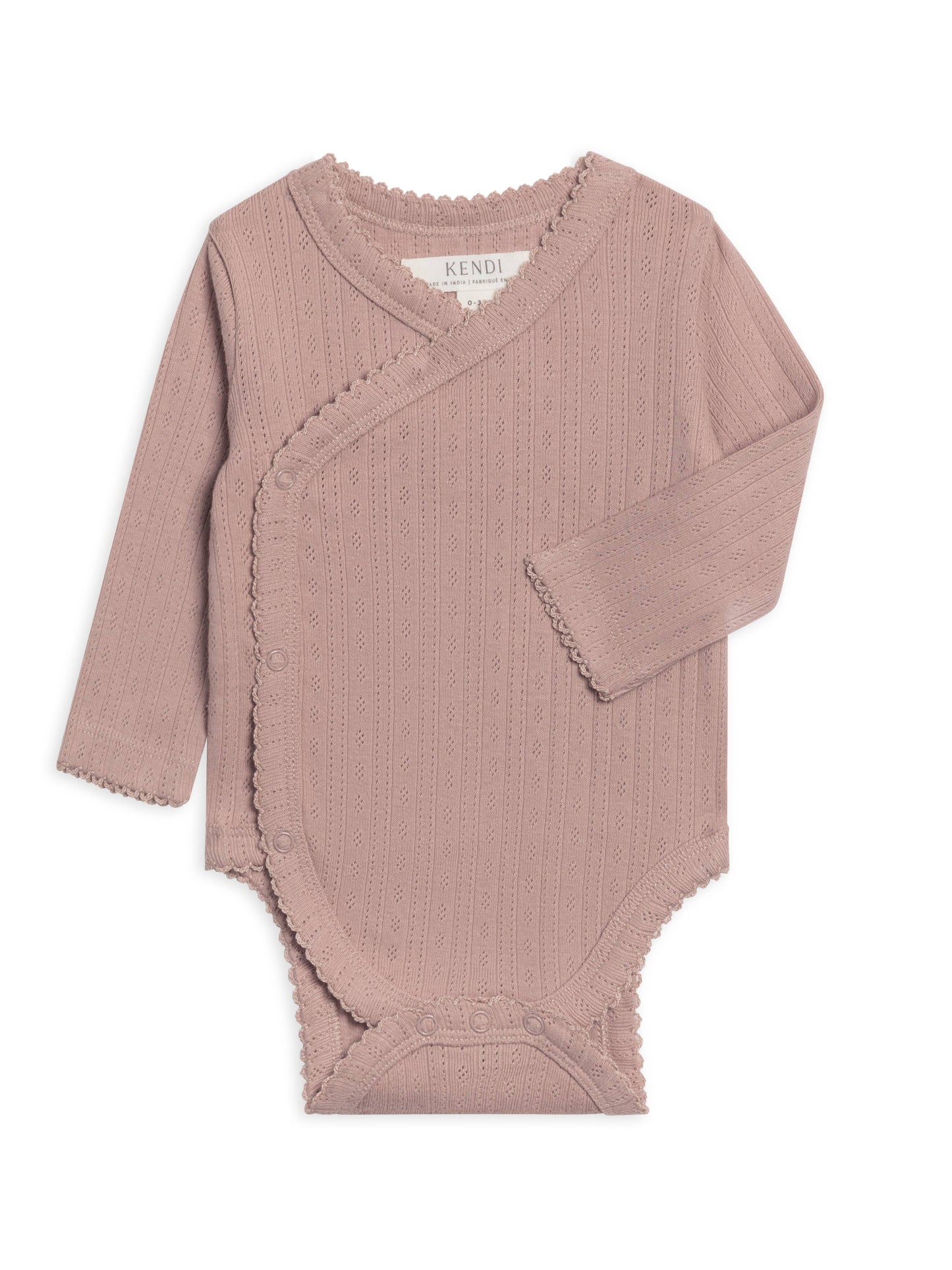Hilda Pointelle Kimono|Light Mauve