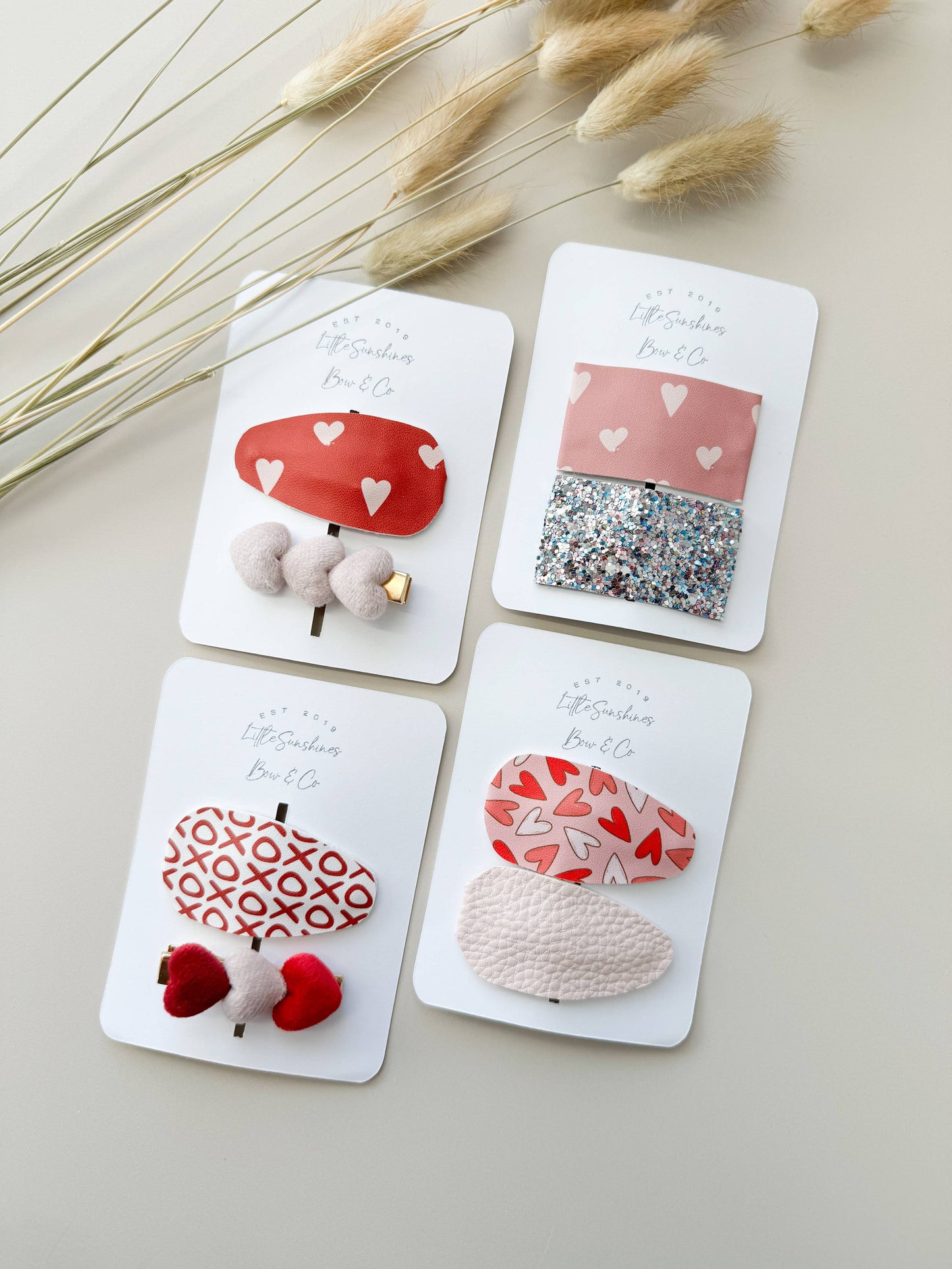 Valentines Day Hair Clips