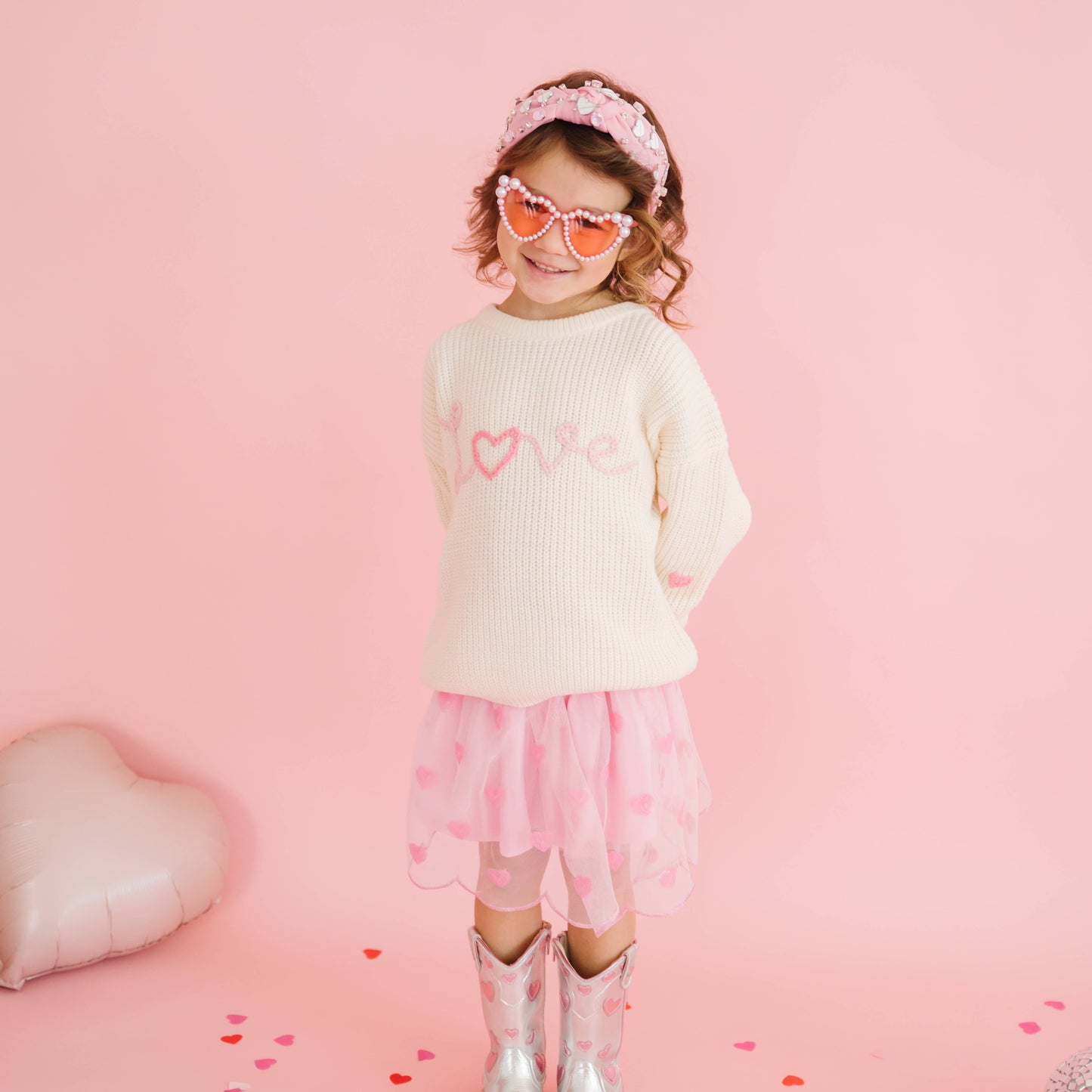 Mini Sequin Hearts Tutu