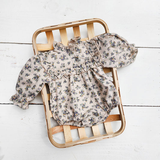 Viola Bubble Romper w/Headbow