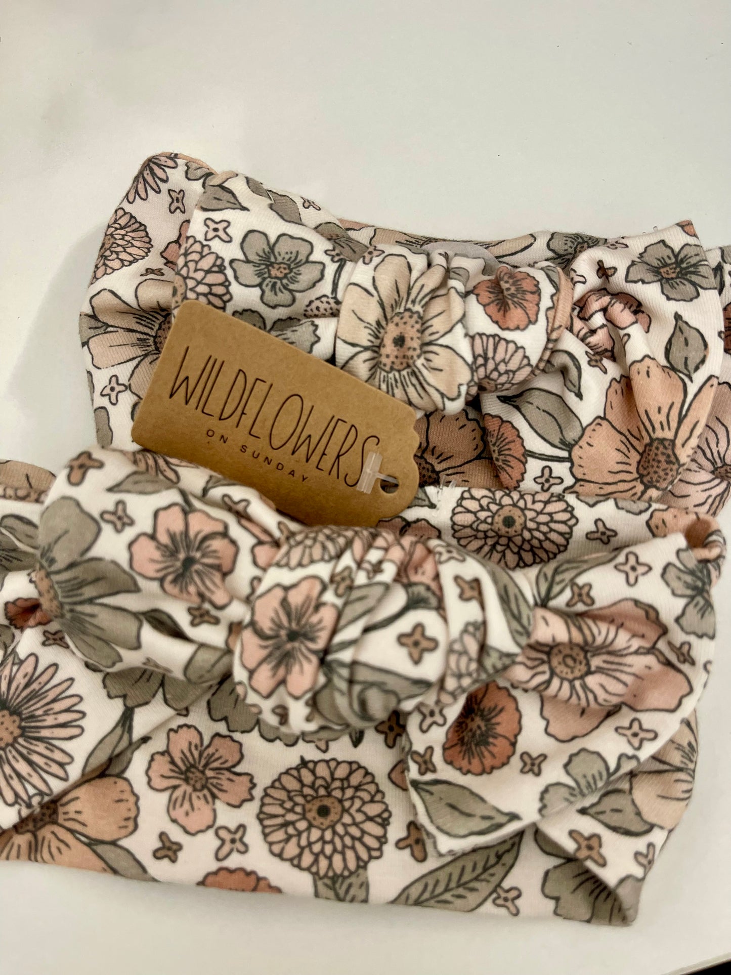 Bow headband | Floral