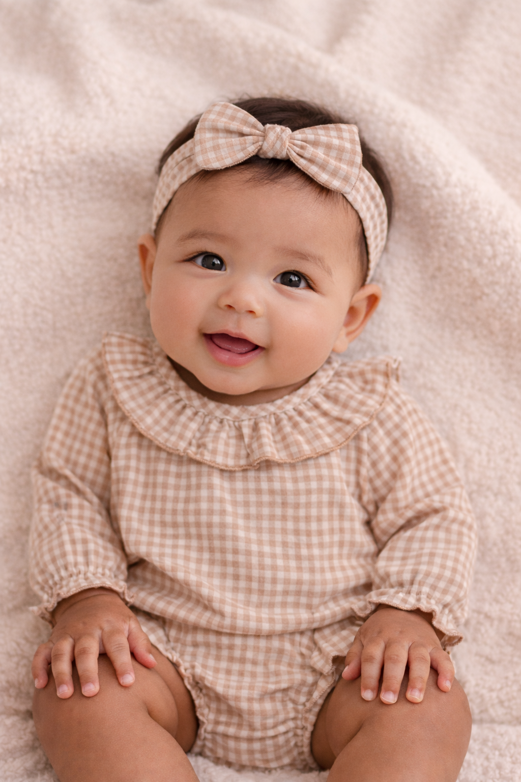 Poplin Ruffle Collar Shirt and Bloomer Set