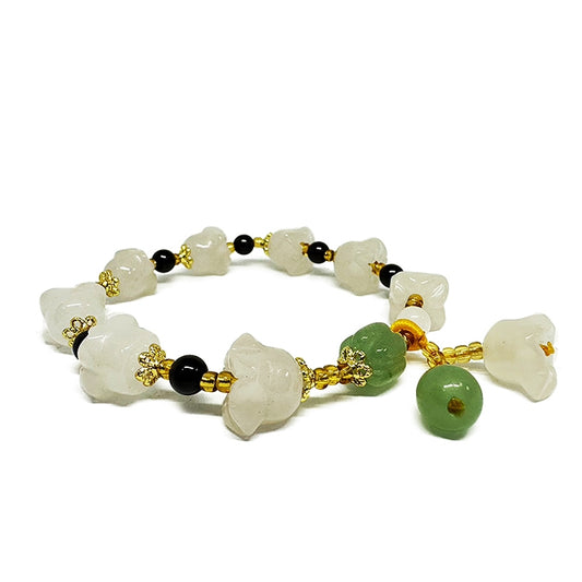 White Rose Jade Bracelet