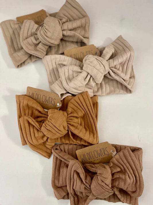 Bow Headband | Earth Tones