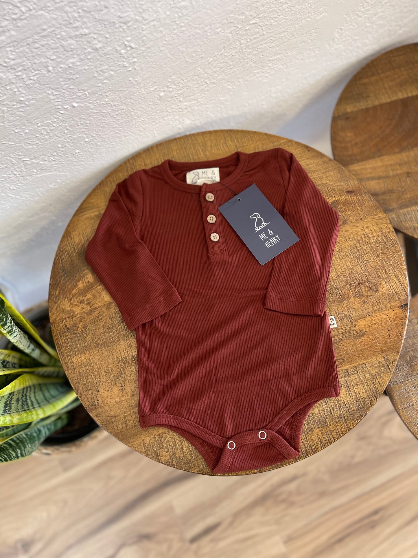 Ribbed Onesie Long Sleeves