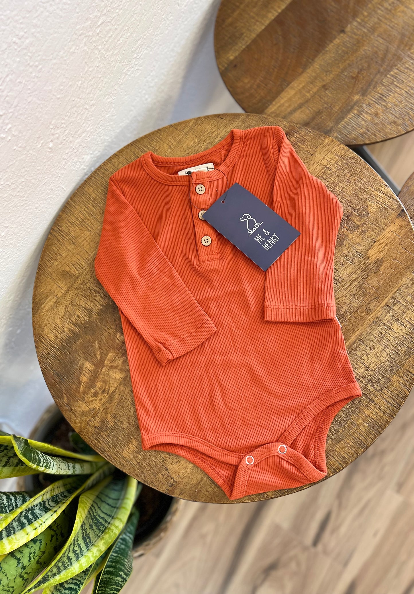 Ribbed Onesie Long Sleeves