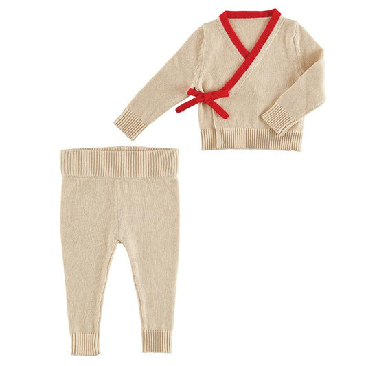 Cotton Knit Wrap Set