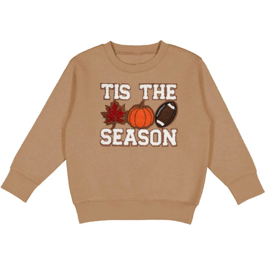 Tis the Season Pumpkin Patch Sweatshirt- Mocha