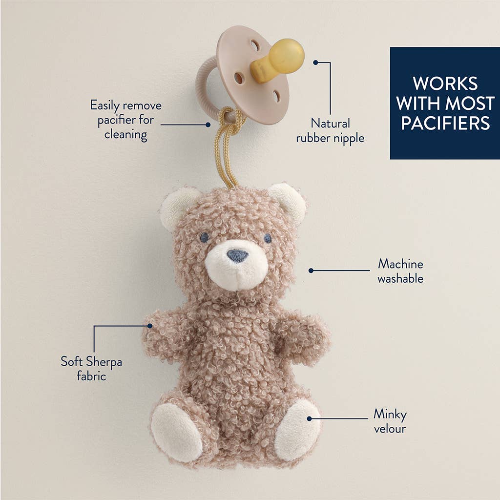 Bitzy Pal Natural Rubber Pacifier & Plush
