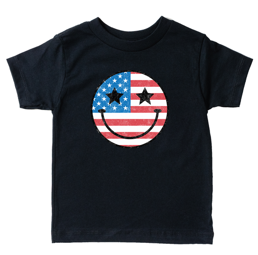 Boys Smiley Flag Tee