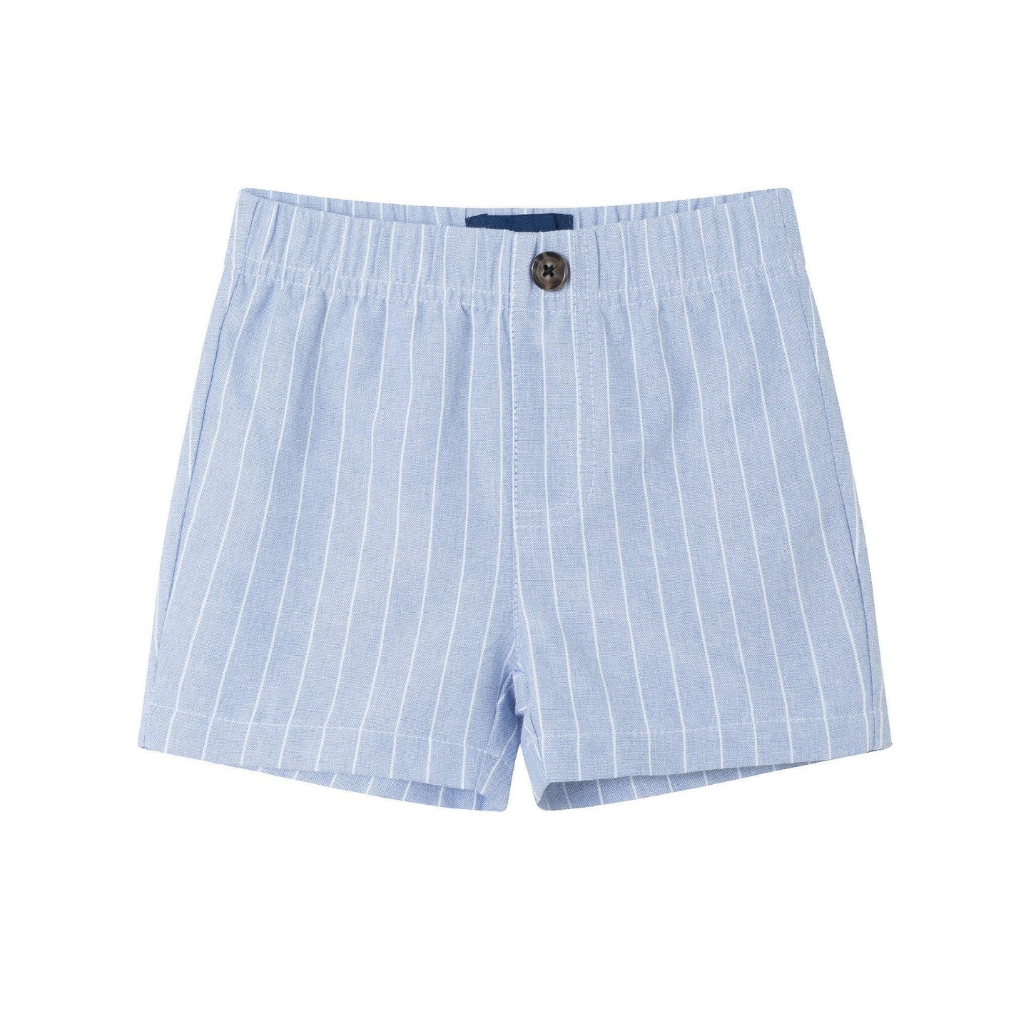 Pinstripe Vest & Short Set | Chambray