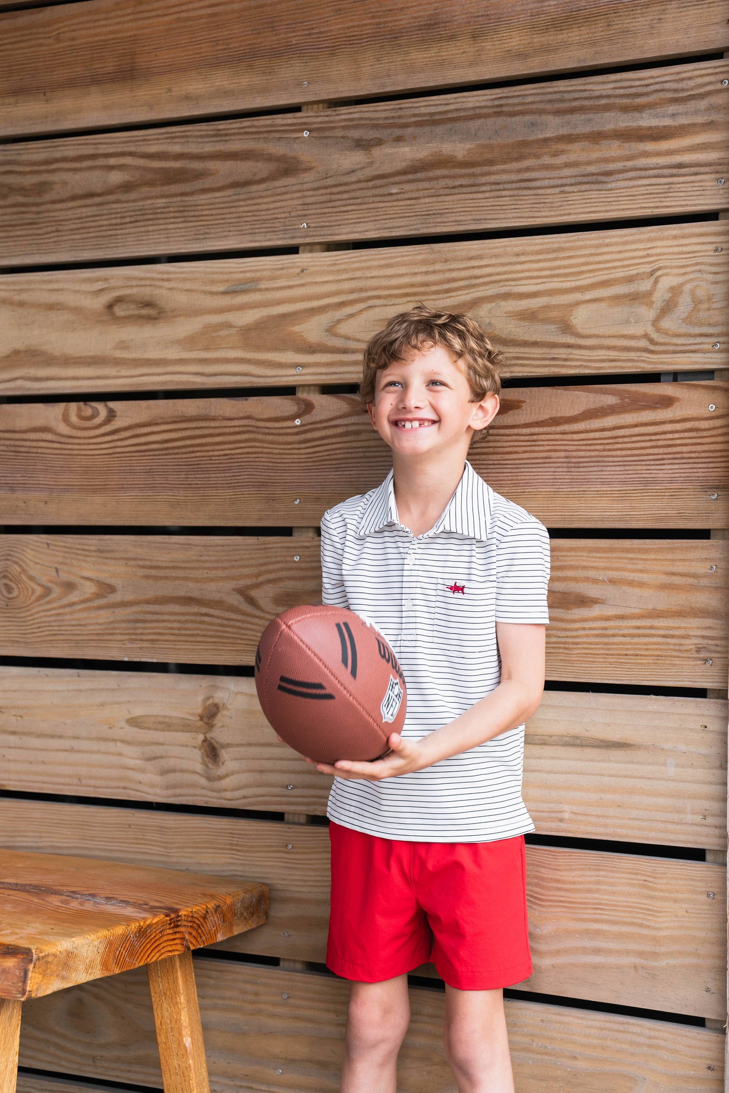 Performance Polo White Stripe