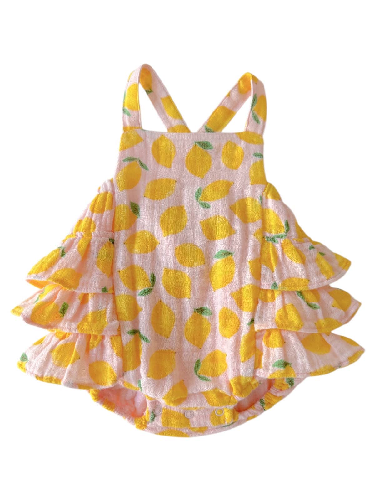 Lemon Sorbet Ruffle Romper