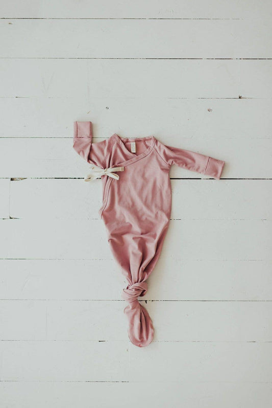 Kimono Gown in Rosewood