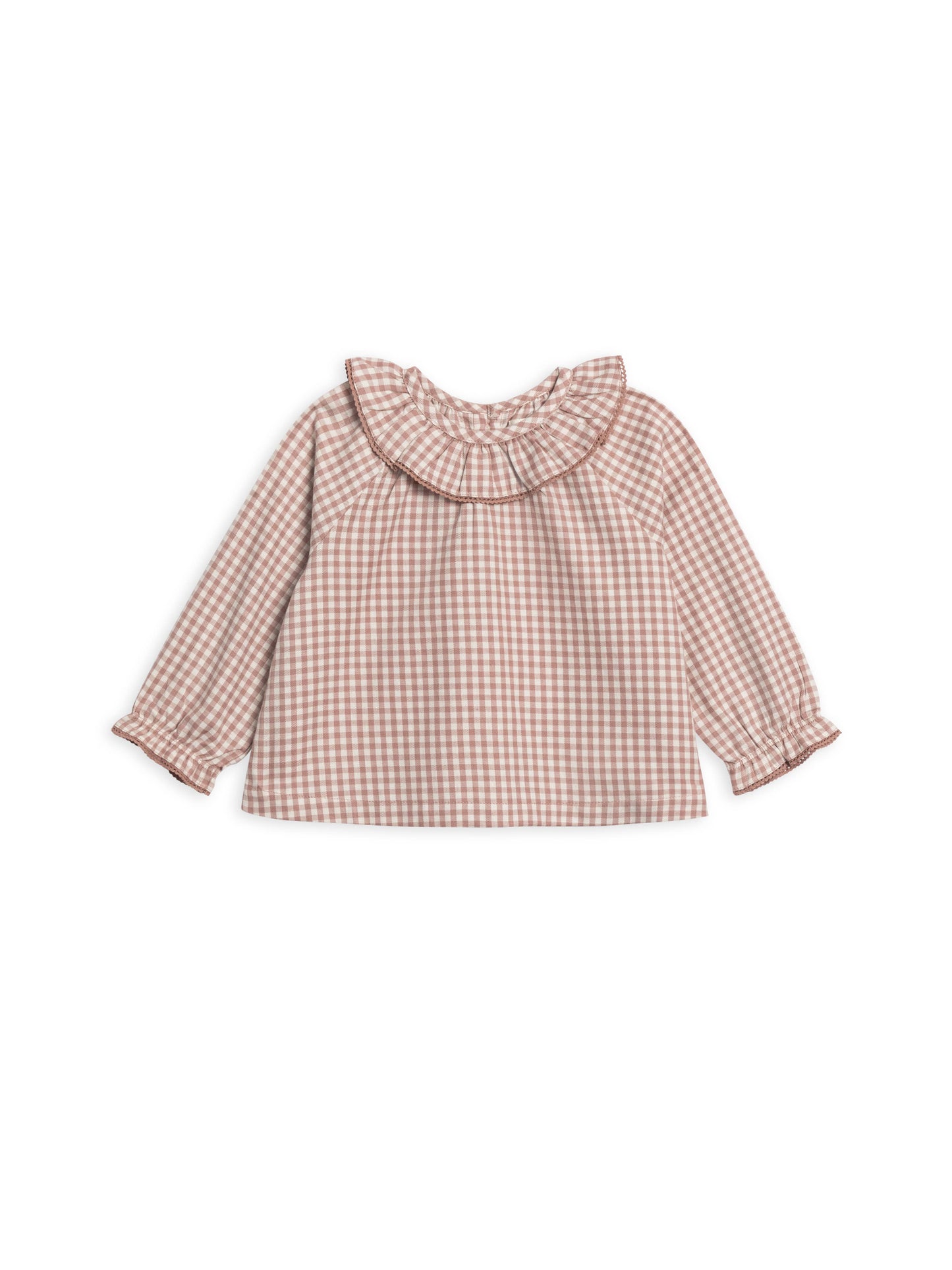 Poplin Ruffle Collar Shirt and Bloomer Set