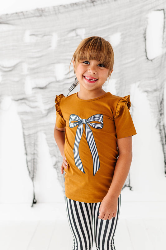 Striped Bow Top