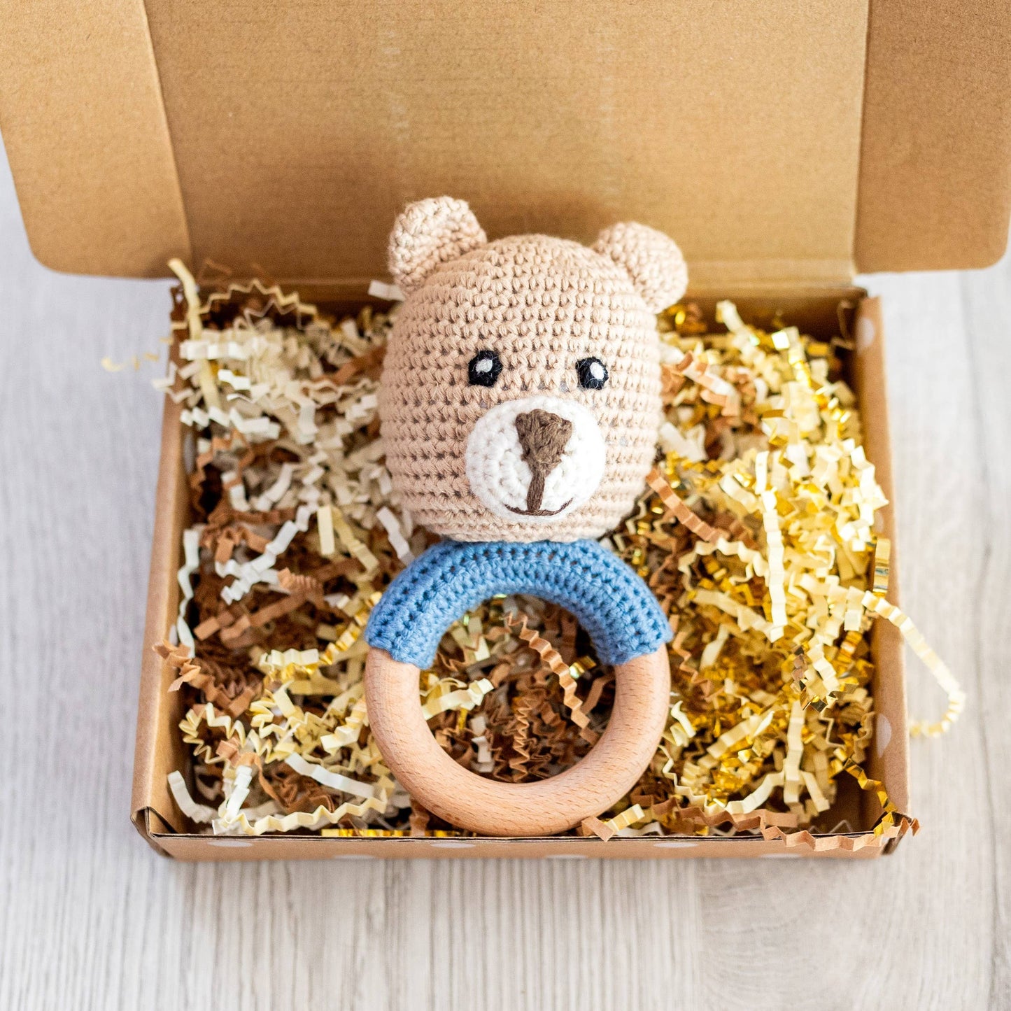 Hand Crochet Rattle Bears