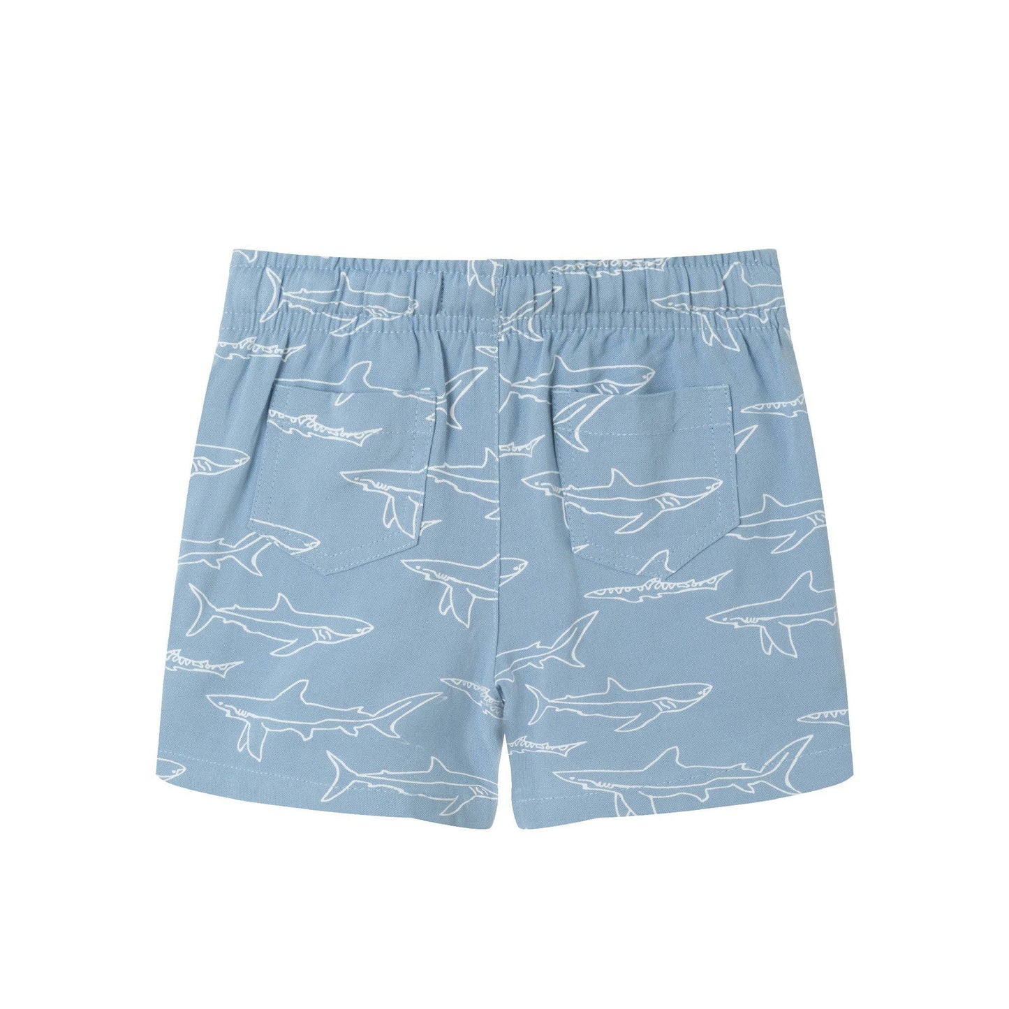 Shark Print Buttondown Set | Blue