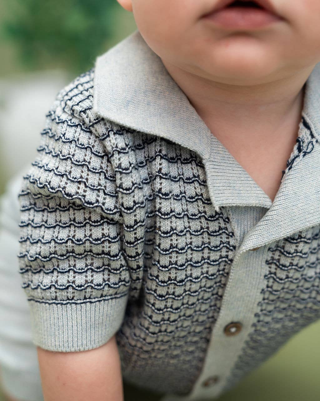 Miles Wave Textured Shirt & Shorts Set
