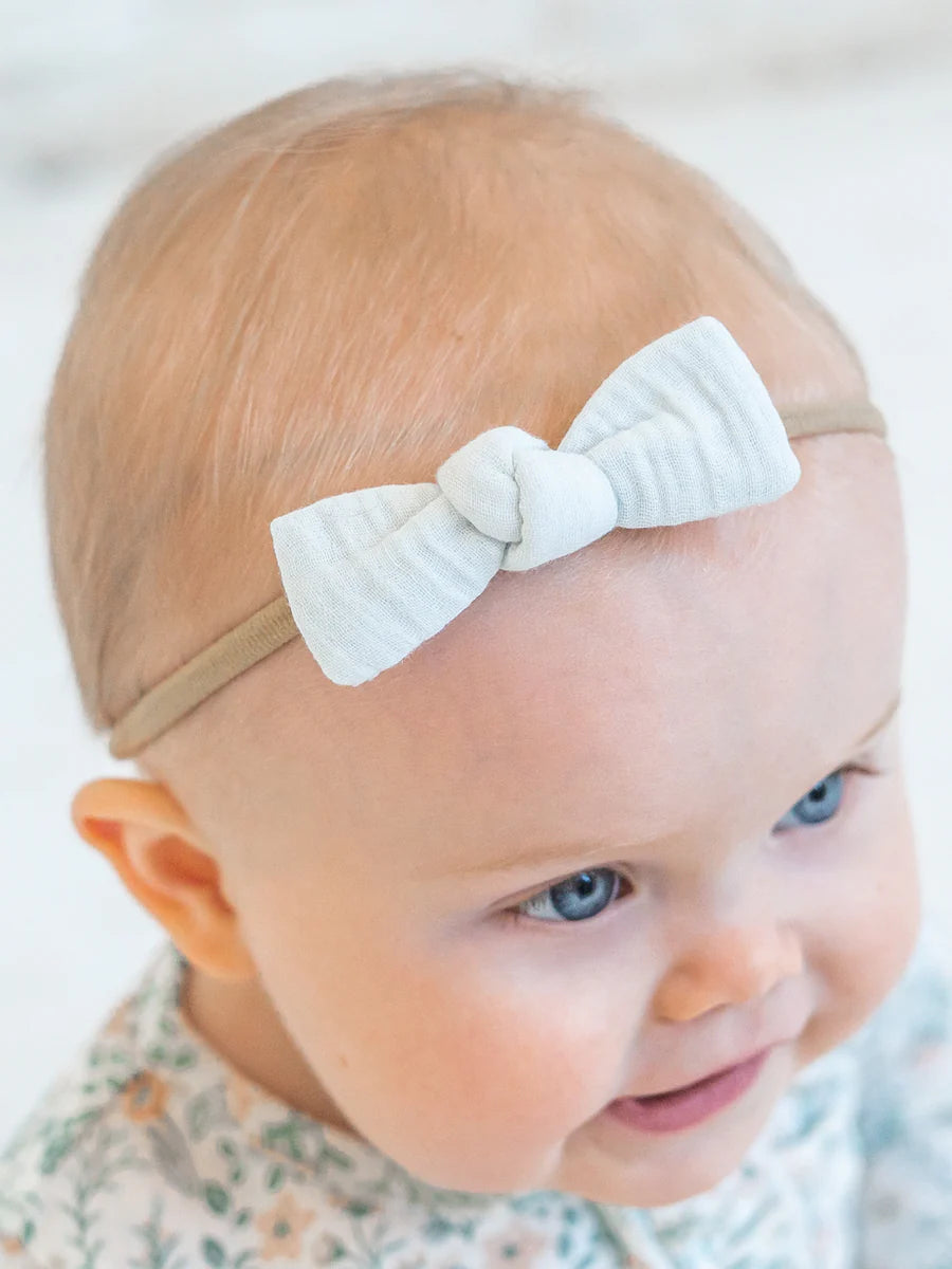 Powder Muslin Dainty Bow
